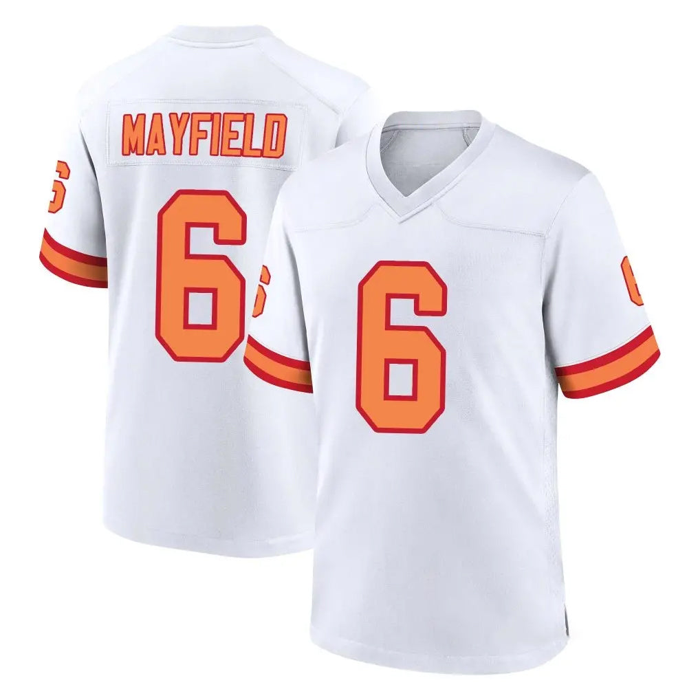 STECN TB.Buccaneers #6 Baker Mayfield Player White '76 Home Game Stitched Jerseys