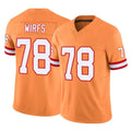 STECN TB.Buccaneers #78 Tristan Wirfs Player Orange Limited Vapor F.U.S.E. Home Game Stitched Jerseys