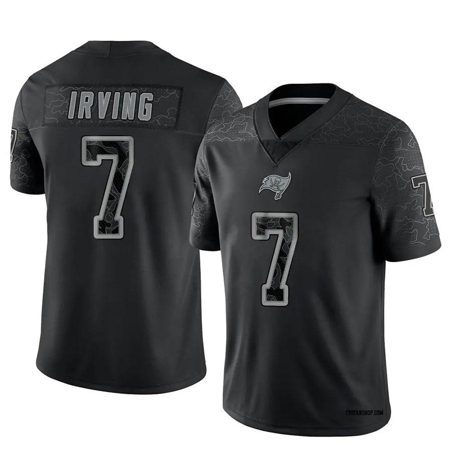 STECN TB.Buccaneers #7 Bucky Irving Player Limited Black Reflective Stitched Jerseys