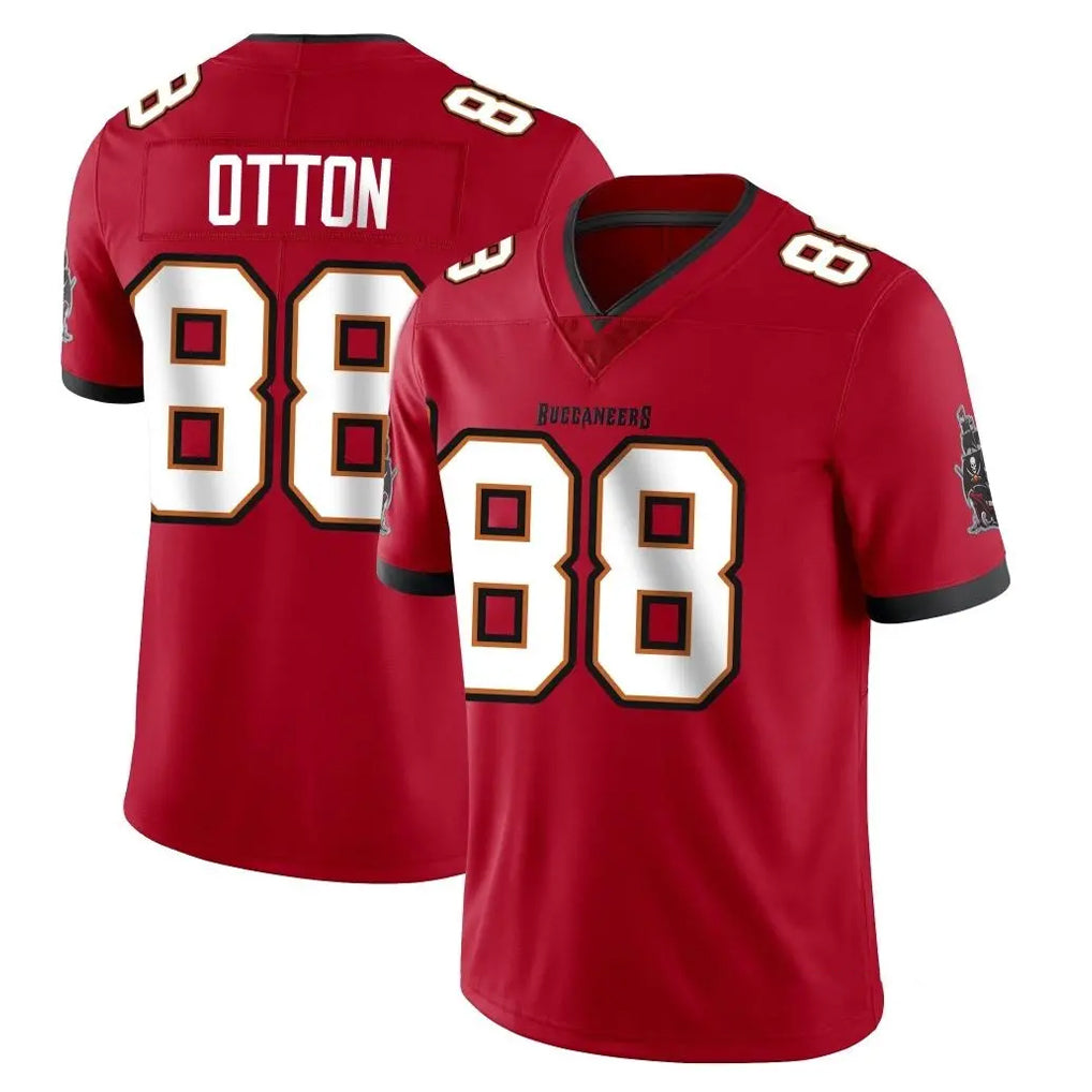 STECN TB.Buccaneers #88 Cade Otton Player Red Limited Vapor Home Game Stitched Jerseys