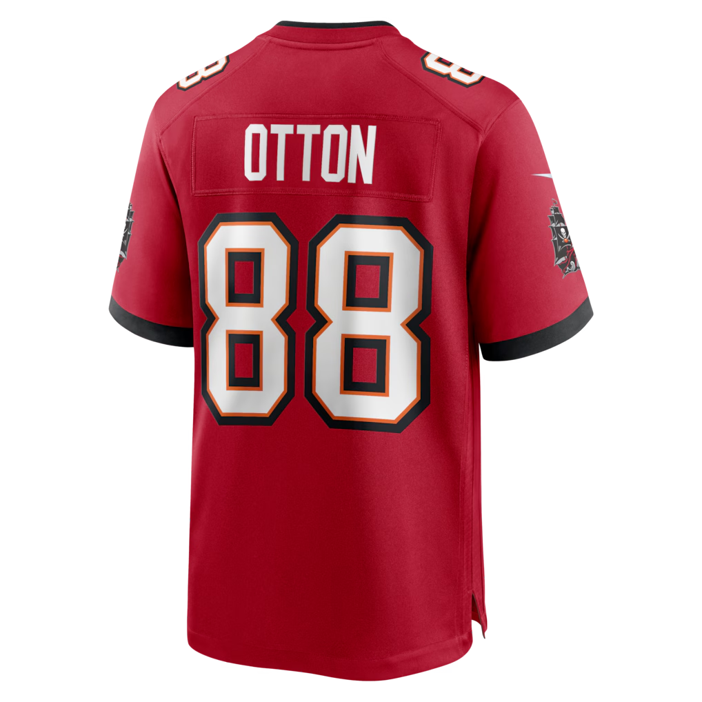 STECN TB.Buccaneers #88 Cade Otton Red Game Player Stitched Jerseys