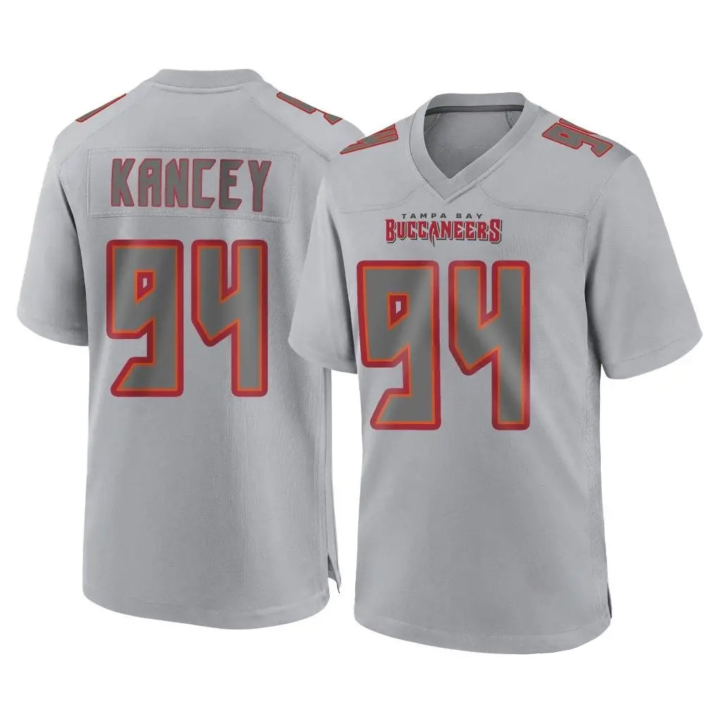 STECN TB.Buccaneers #94 Calijah Kancey Player Gray Atmosphere Fashion Home Game Stitched Jerseys