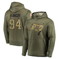 STECN TB.Buccaneers #94 Calijah Kancey Player Olive Salute to Service Pullover Hoodie Home Game Stitched Jerseys