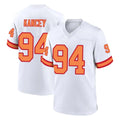 STECN TB.Buccaneers #94 Calijah Kancey Player White '76 Home Game Stitched Jerseys
