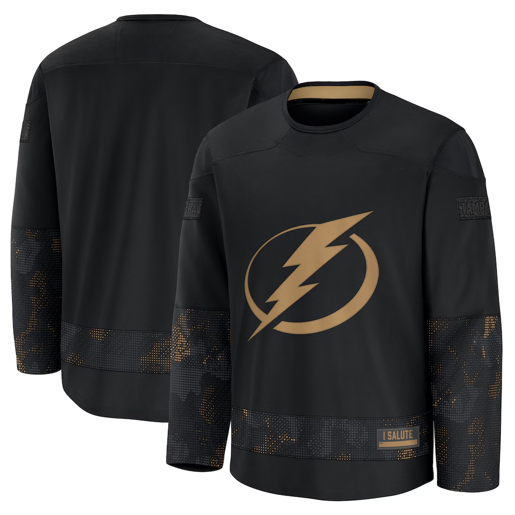 STECN TB.Lightning Black 2024 Military Appreciation Practice Jerseys