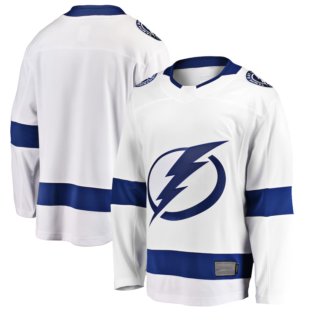 STECN TB.Lightning White Breakaway Away Jerseys