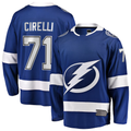 STECN TB.Lightning #71 Anthony Cirelli Blue Home Breakaway Player Jerseys