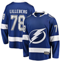 STECN TB.Lightning #78 Emil Lilleberg Blue Home Premier Breakaway Player Jerseys