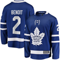 STECN T.Maple Leafs #2 Simon Benoit Blue Home Premier Breakaway Player Jerseys