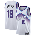 STECN U.Jazz #19 Ace Bailey White Swingman Jerseys- Association Edition