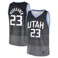 STECN U.Jazz #23 Lauri Markkanen Fanatics Black 2025-2026 City Edition Fast Break Jerseys