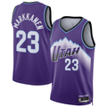 STECN U.Jazz #23 Lauri Markkanen Purple Swingman Jerseys - Icon Edition