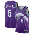 STECN U.Jazz #5 Cody Williams Purple Swingman Jerseys - Icon Edition