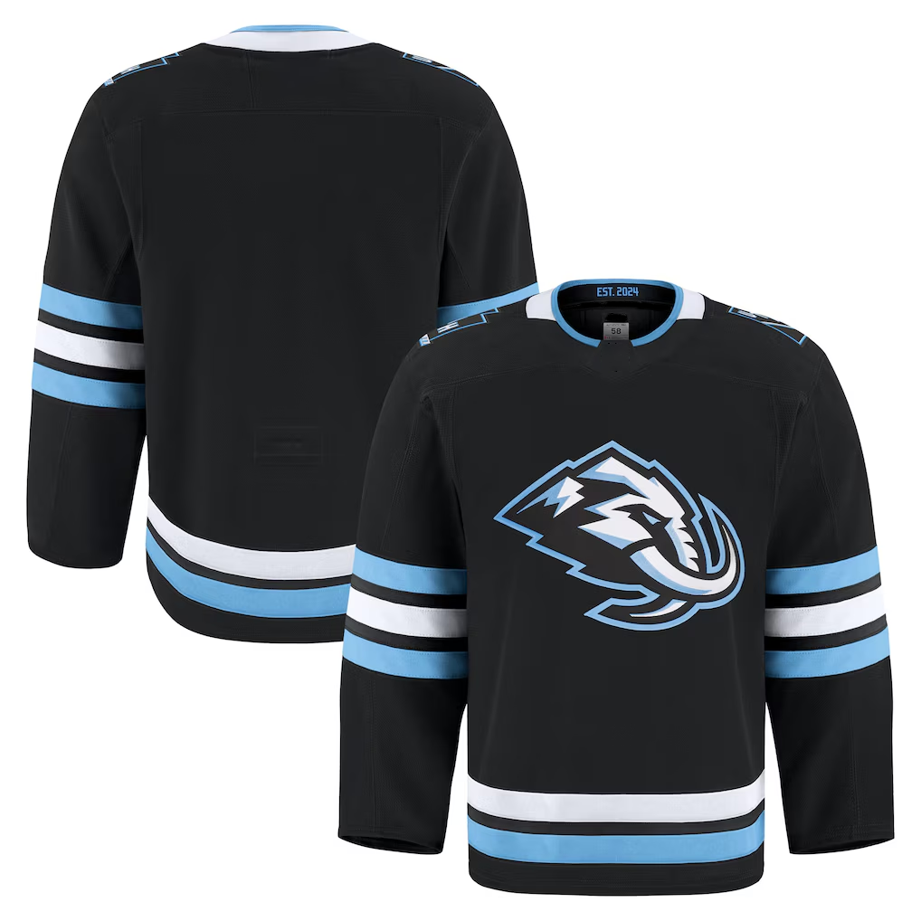 STECN U.Mammoth Black Home Authentic Pro Jerseys