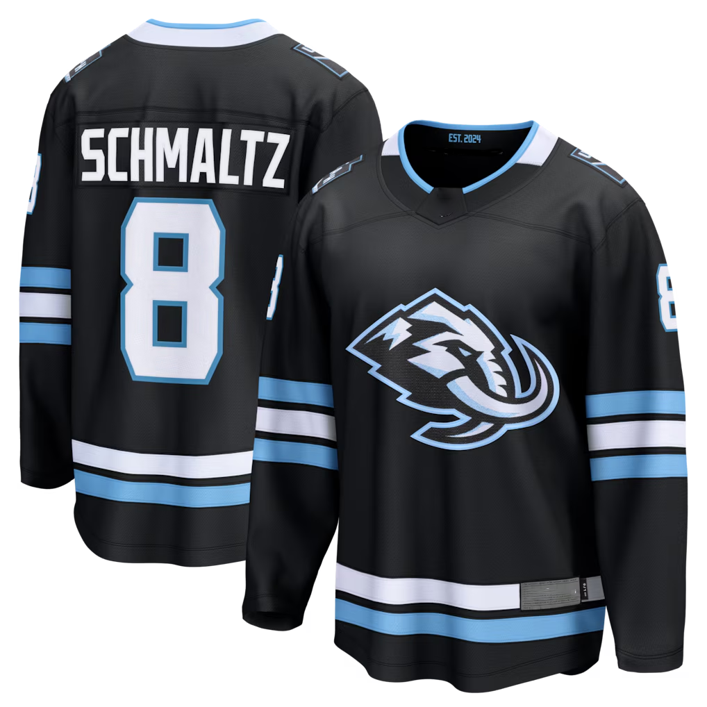 STECN U.Mammoth #8 Nick Schmaltz Black Home Breakaway Jerseys