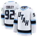 STECN U.Mammoth #92 Logan Cooley White Away Premium Player Jerseys