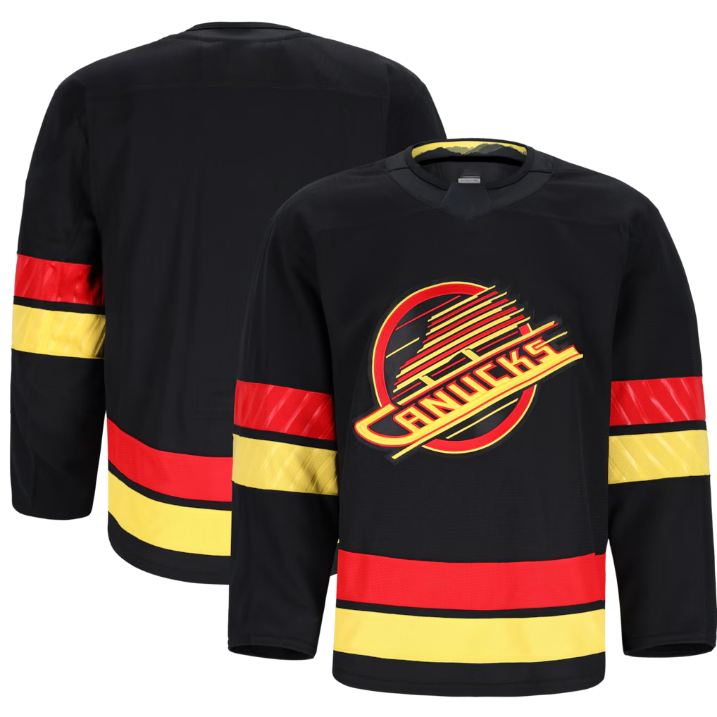 STECN V.Canucks Black Alternate Authentic Pro Jerseys