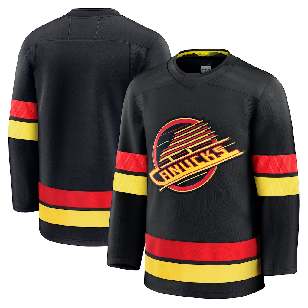 STECN V.Canucks Black Alternate Premium Jerseys