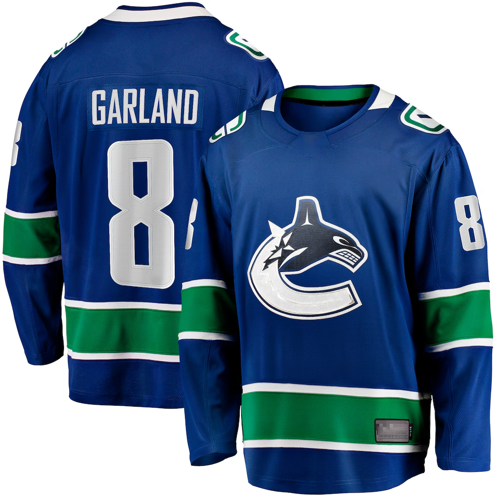 STECN V.Canucks #8 Conor Garland Blue Home Breakaway Jerseys