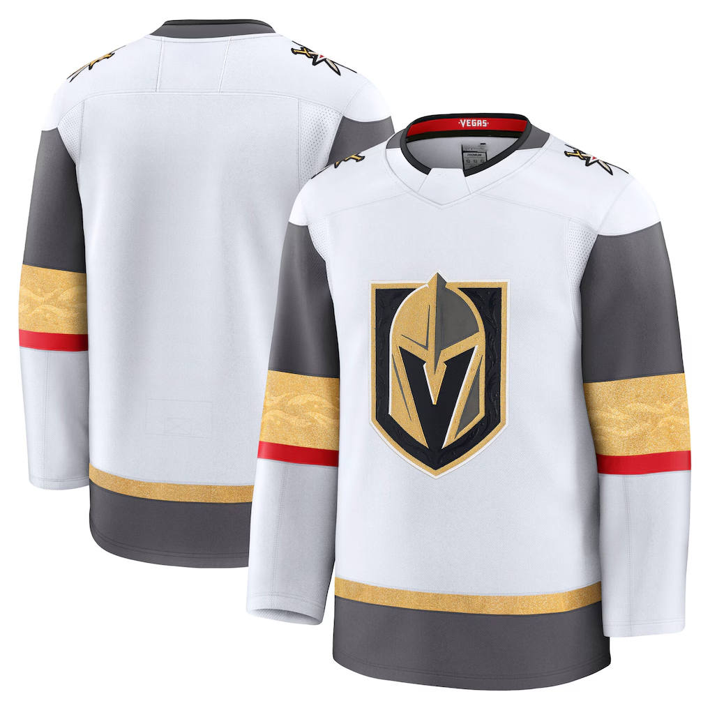 STECN V.Golden Knights White Away Premium Jerseys