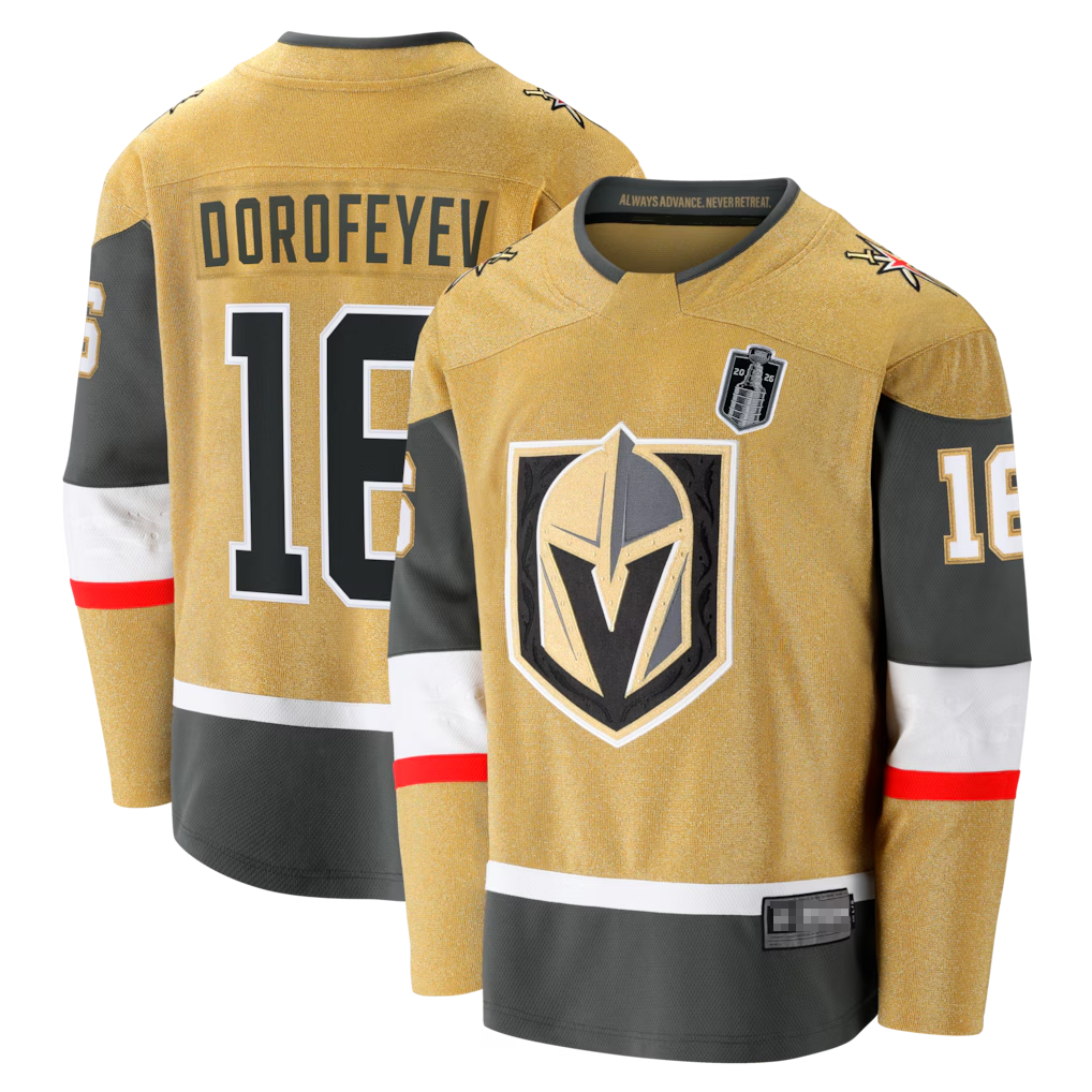 STECN V.Golden Knights #16 Pavel Dorofeyev Gold 2026 Stanley Cup Final Breakaway Jerseys