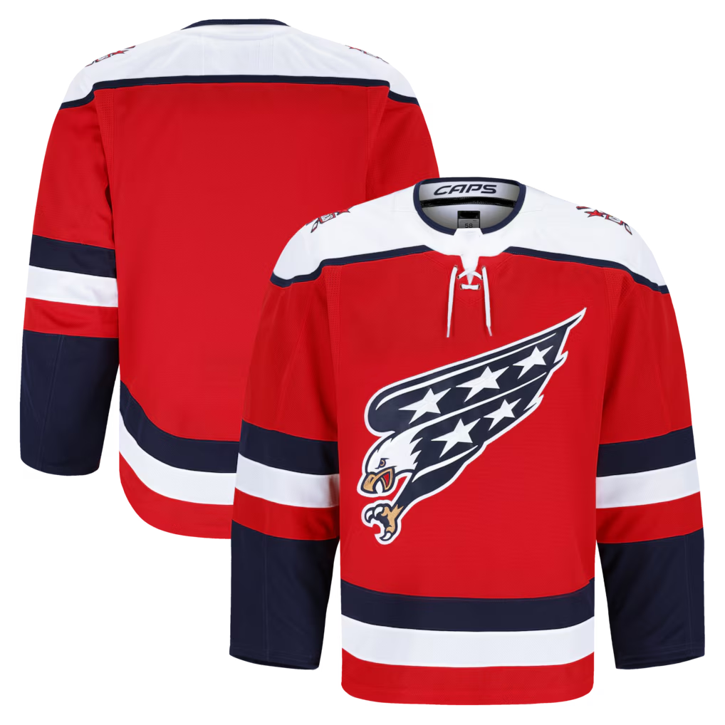 STECN W.Capitals Red Alternate Authentic Pro Jerseys
