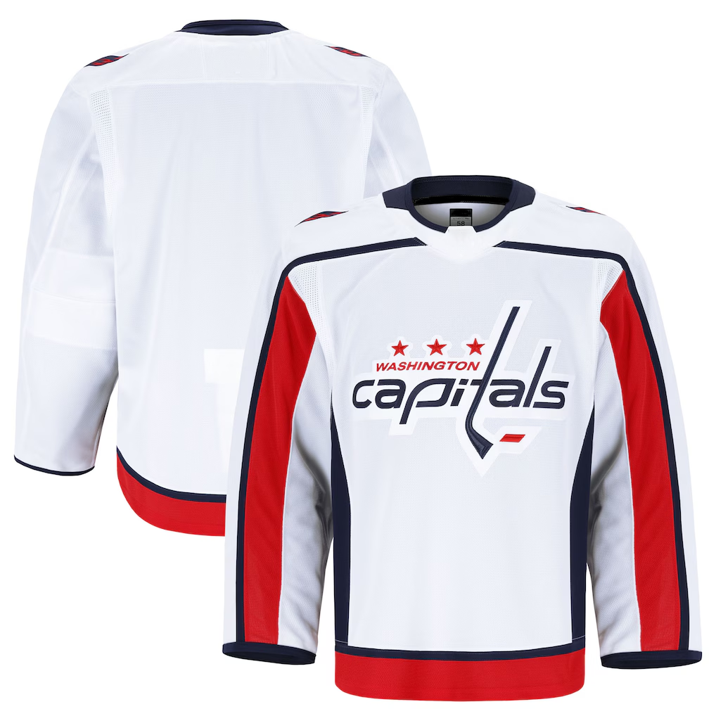 STECN W.Capitals White Away Authentic Pro Jerseys