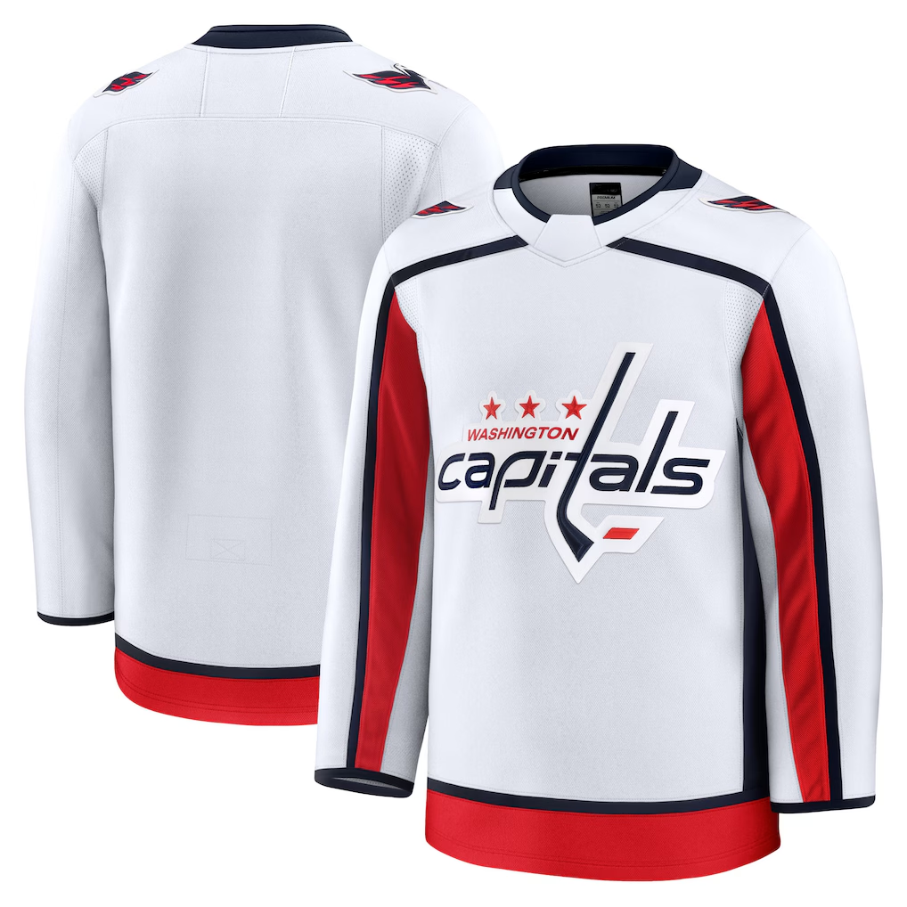 STECN W.Capitals White Away Premium Jerseys