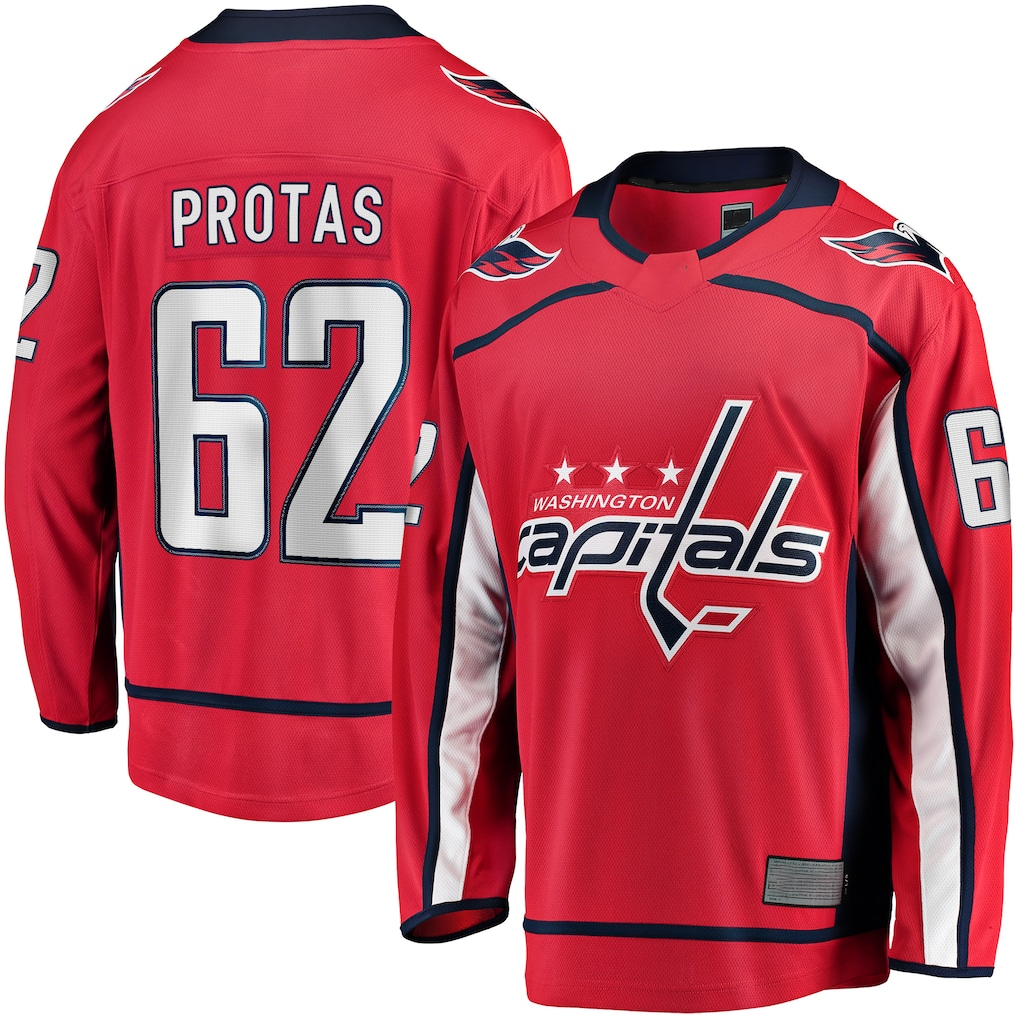STECN W.Capitals #62 llya Protas Red Home Breakaway Jerseys
