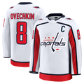 STECN W.Capitals #8 Alexander Ovechkin White Away Premium Jerseys