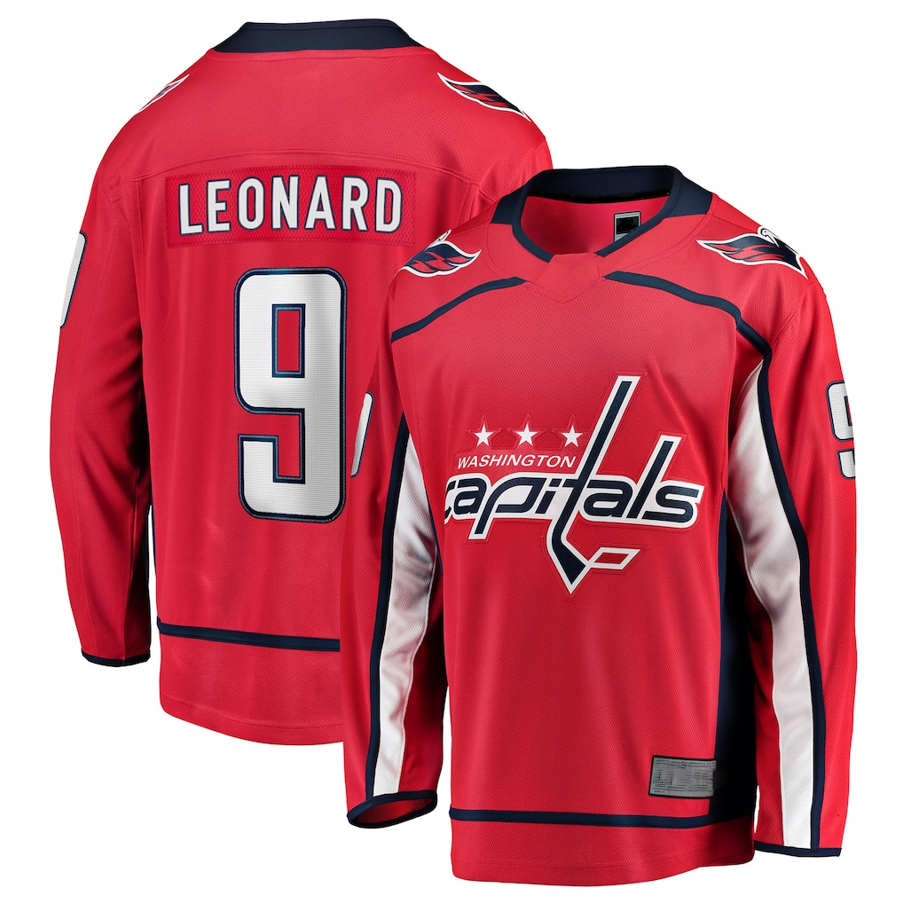 STECN W.Capitals #9 Ryan Leonard Red Home Breakaway Jerseys