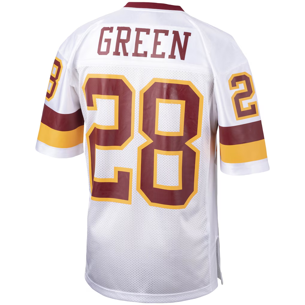 STECN W.Commanders 1991 #28 Darrell Green Mitchell & Ness White Authentic Throwback Retired Player Stitched Puhic Jersey