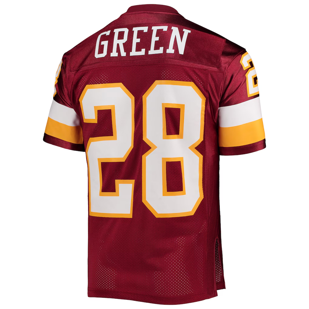 STECN W.Commanders 1994 #28 Darrell Green Mitchell & Ness Burgundy Authentic Throwback Retired Player Jersey Stitched Puhic Game Jerseys