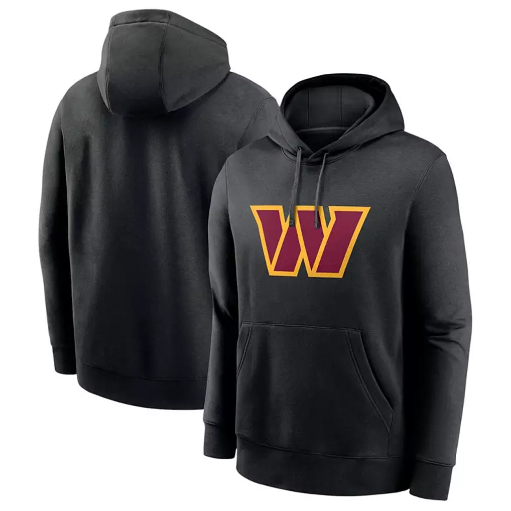 STECN W.Commanders Gray Pullover Hoodies Game Blank Player Stitched Jerseys
