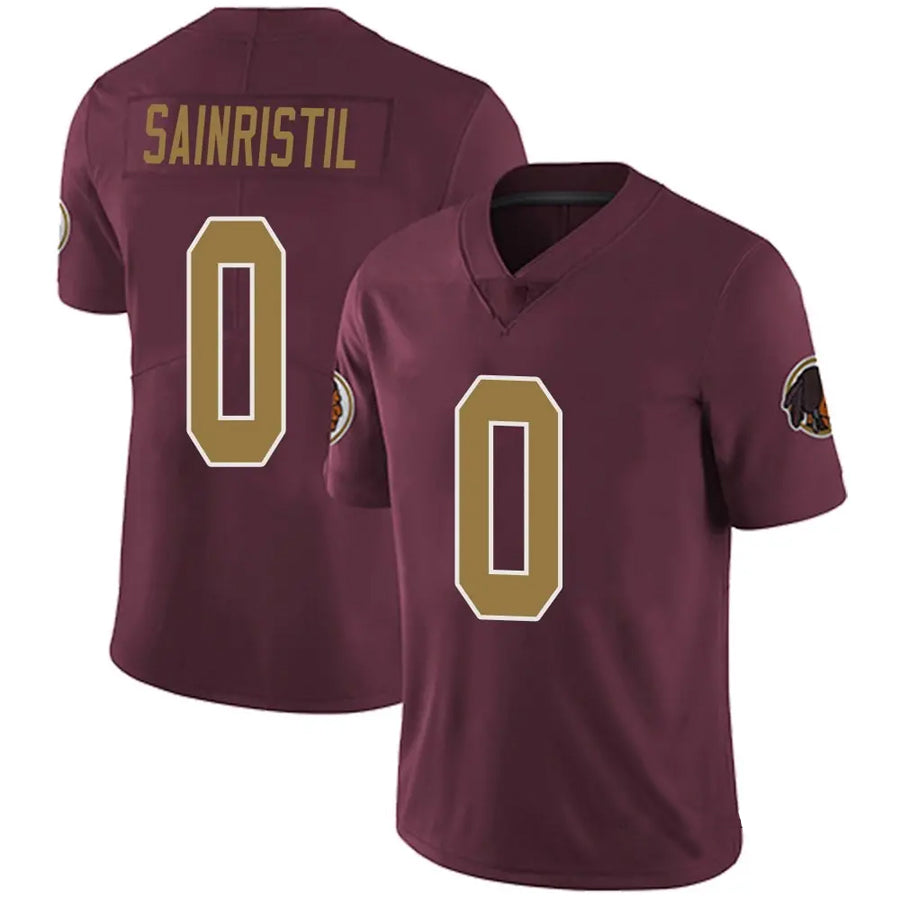 STECN W.Commanders #0 Mike Sainristil Player Burgundy Alternate Vapor Untouchable Limited  Stitched Jerseys