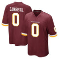 STECN W.Commanders #0 Mike Sainristil Player Burgundy Team Color Home Game Stitched Jerseys