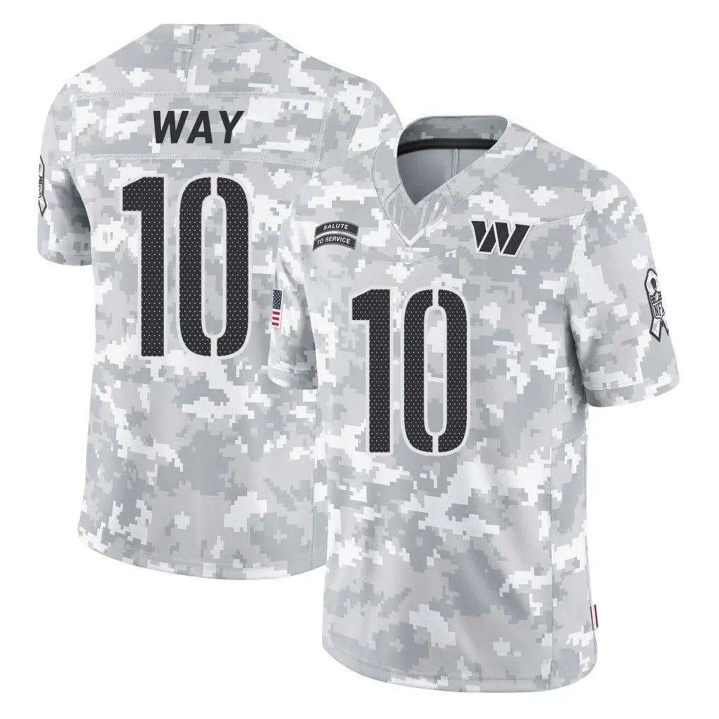 STECN W.Commanders #10 Tress Way Player Arctic Camo Limited Salute To Service Home Game Stitched Jerseys