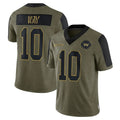STECN W.Commanders #10 Tress Way Player Olive Salute To Service Limited Game Stitched Jerseys