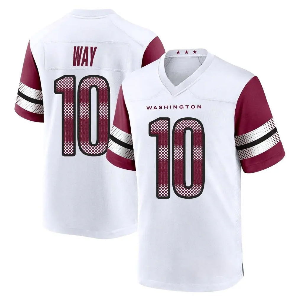 STECN W.Commanders #10 Tress Way Player White Game Home Stitched Jerseys