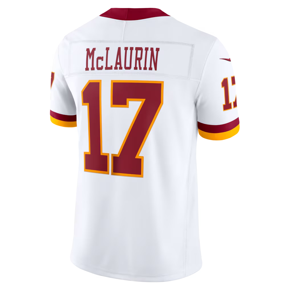 STECN W.Commanders #17 Terry McLaurin White Vapor F.U.S.E. Stitched Limited Jerseys