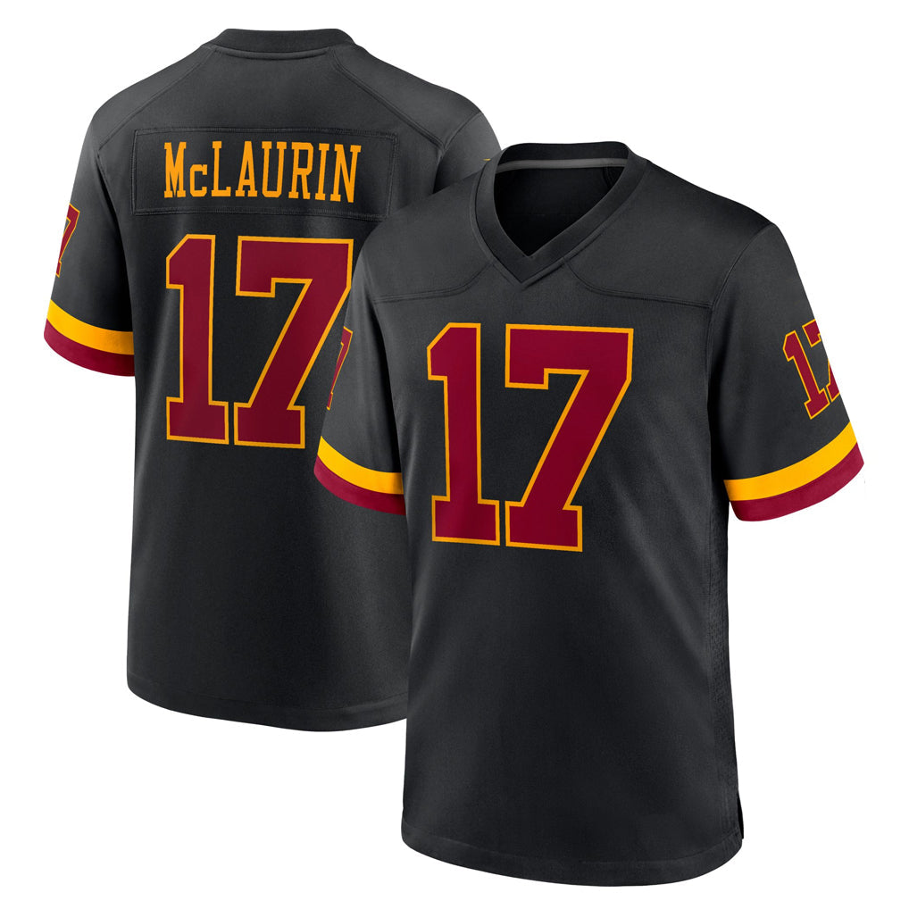 STECN W.Commanders #17 Terry Mclaurin Player Black Limited Home Game Stitched Jerseys