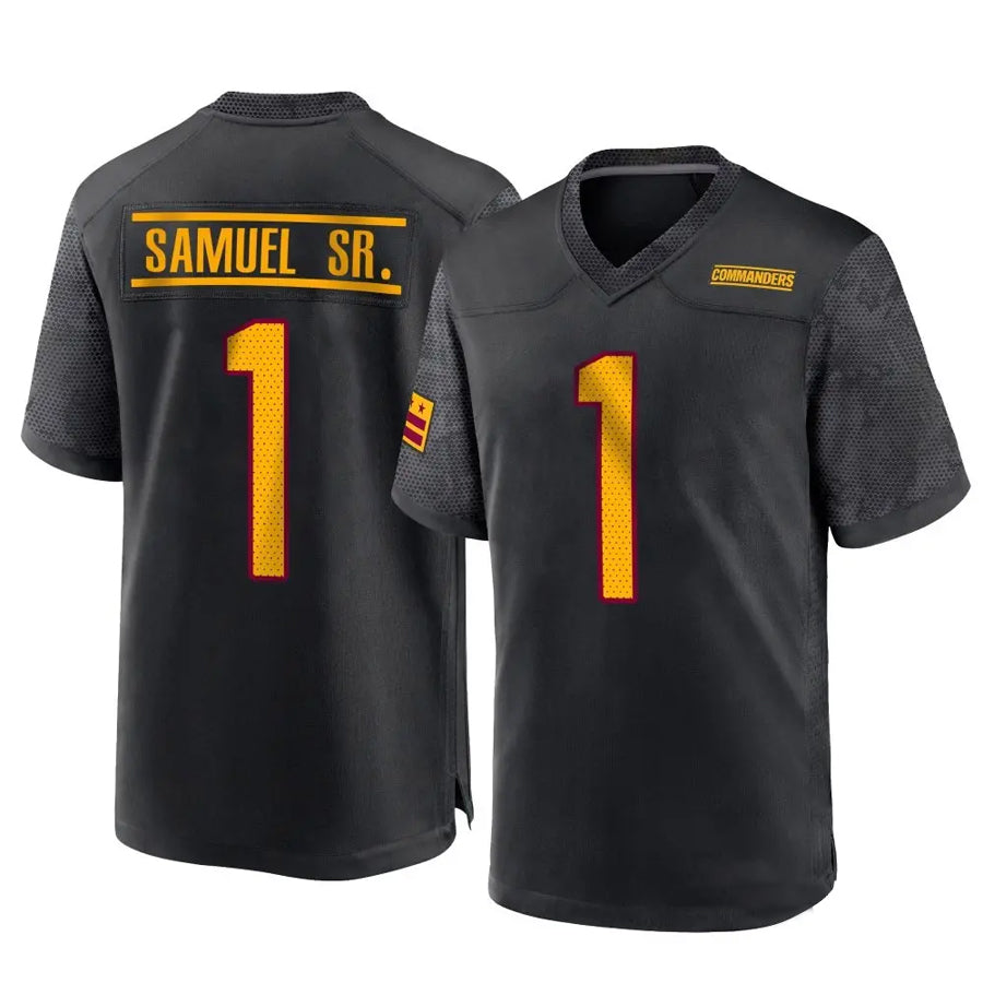 STECN W.Commanders #1 Deebo Samuel Sr Player Black Home Game Football Jerseys