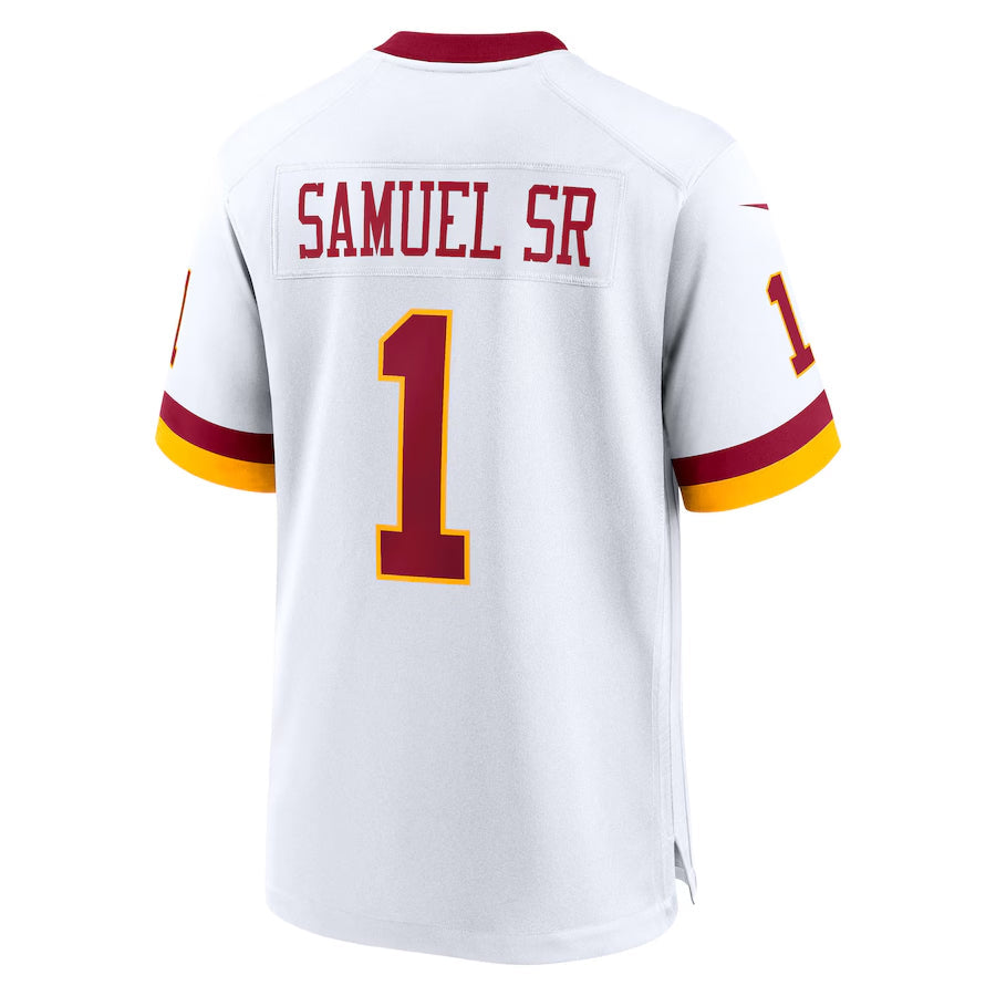 STECN W.Commanders #1 Deebo Samuel Sr Player White Game Stitched Jerseys