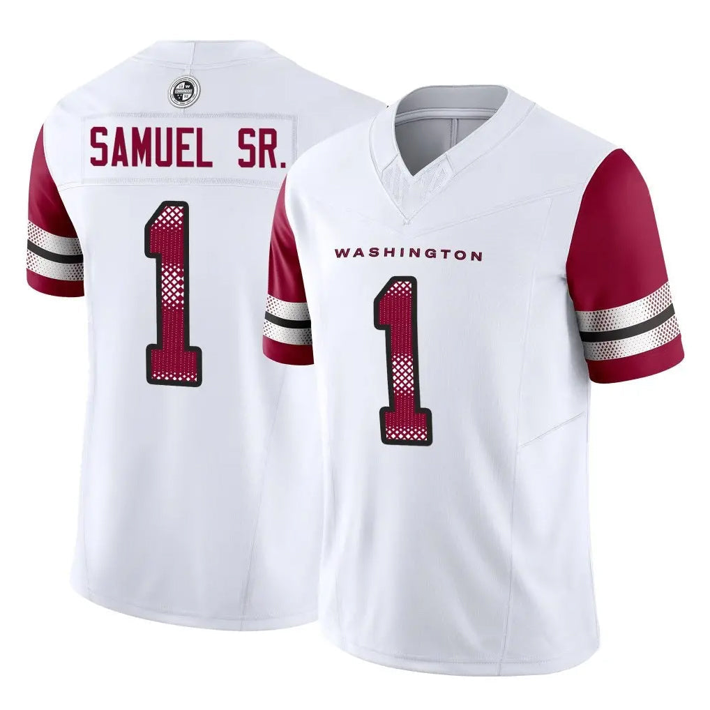 STECN W.Commanders #1 Deebo Samuel Sr Player White Vapor F.U.S.E. Limited Stitched Jerseys