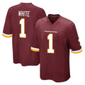 STECN W.Commanders #1 Rachaad White Player Burgundy Team Color Home Game Stitched Jerseys