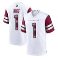 STECN W.Commanders #1 Rachaad White Player White Game Home Stitched Jerseys