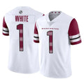 STECN W.Commanders #1 Rachaad White Player White Limited Vapor Home Game Stitched Jerseys