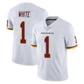 STECN W.Commanders #1 Rachaad White Player White Limited Vapor Untouchable Home Game Stitched Jerseys