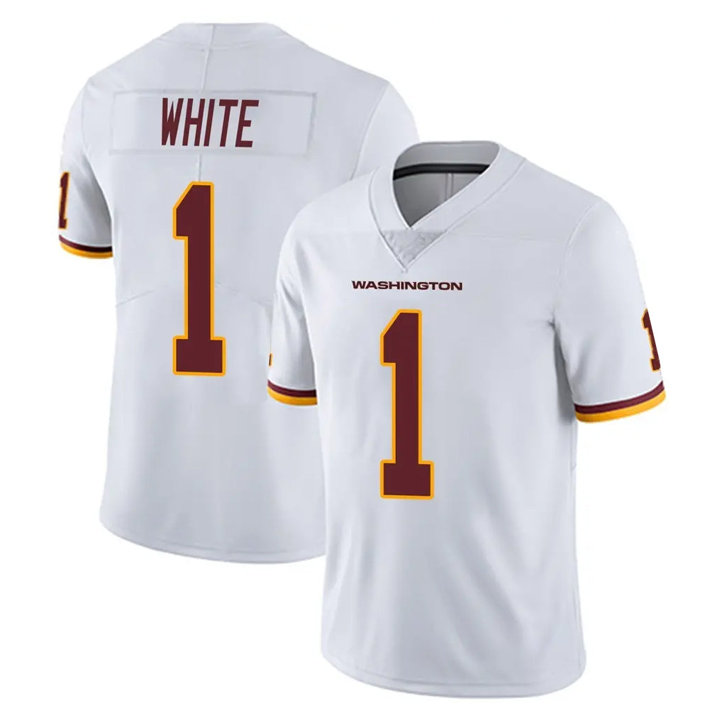 STECN W.Commanders #1 Rachaad White Player White Limited Vapor Untouchable Home Game Stitched Jerseys
