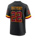 STECN W.Commanders #22 Jacory Croskey-Merritt Black Hail Raiser Alternate Game Stitched Jerseys